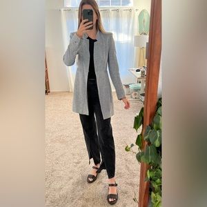 Zara Blue Textured Coat